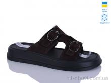 Шлепки Sali 12 шоколад з.