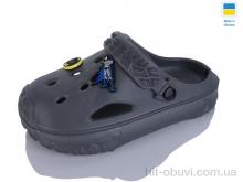 Кроксы M&L  Alex13 B13 т.сірий