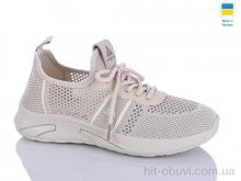 Кроссовки DeMur 6734 бежевий