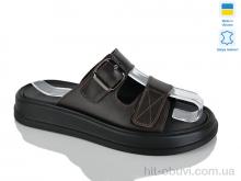 Шлепки Sali 10 шоколад к.