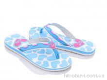Шлепки Obuvok W8523 l.blue