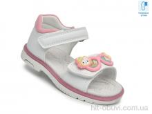 Босоніжки TOM.M F65108 білий-рожев.