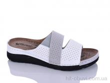 Шльопанці Sali-2 203-43 білий-сірий