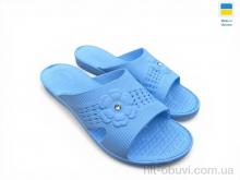 Шлепки Rai shoes Камінь квітка блакитний